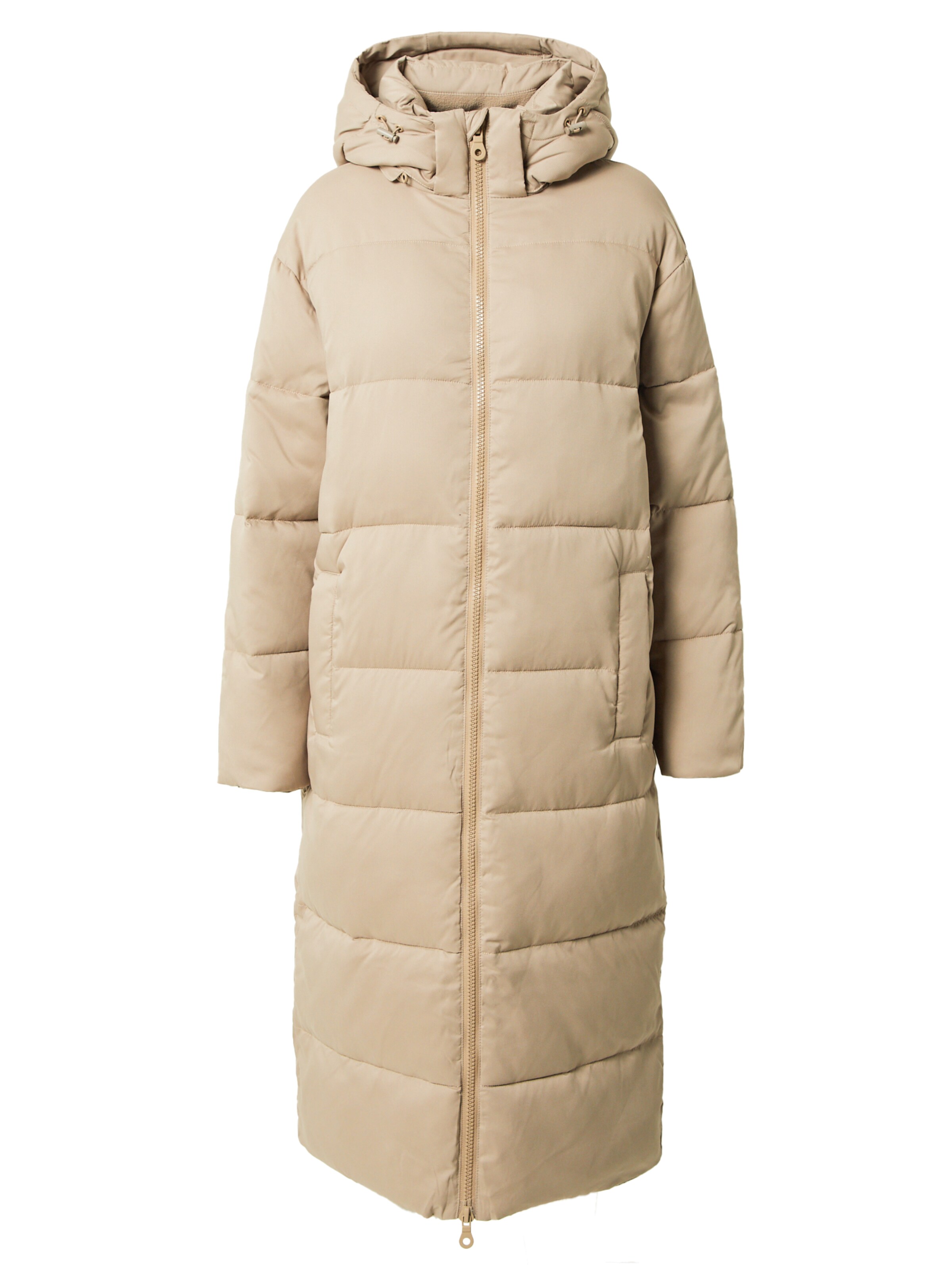 Girlfriend Collective Χειμερινό παλτό σε καφέ: μπροστά