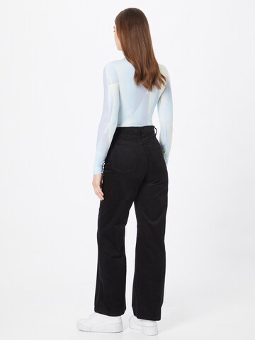 Monki Wide Leg Hose in Schwarz