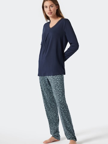 SCHIESSER Pajama in Blue