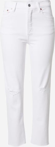 GAP Regular Jeans in White: front