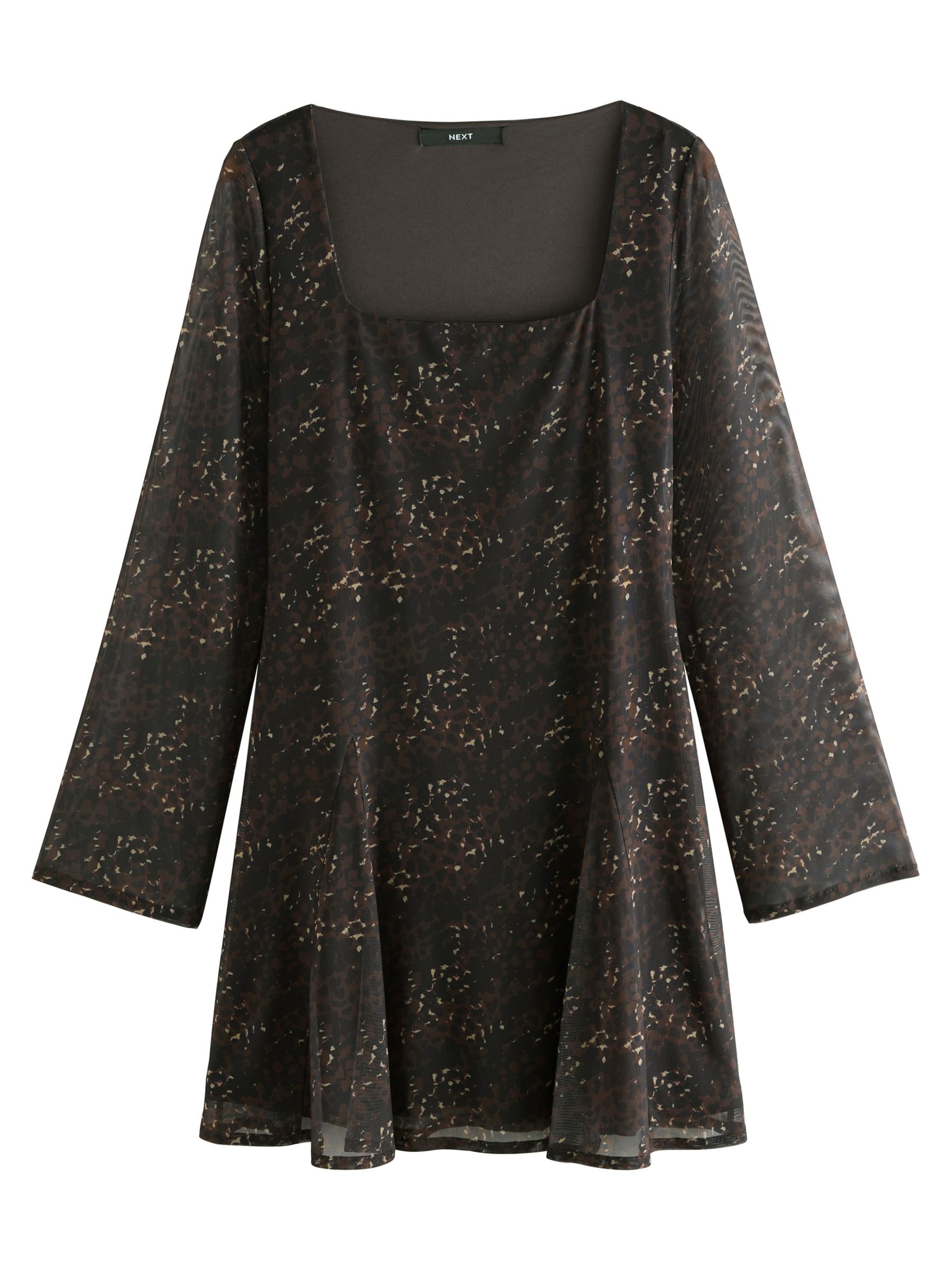 Next Jurk in Bruin: voorkant