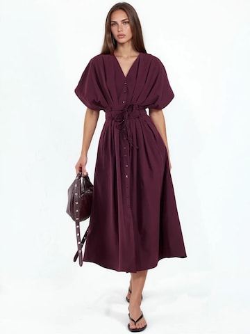 Robe-chemise Busem en rouge : devant