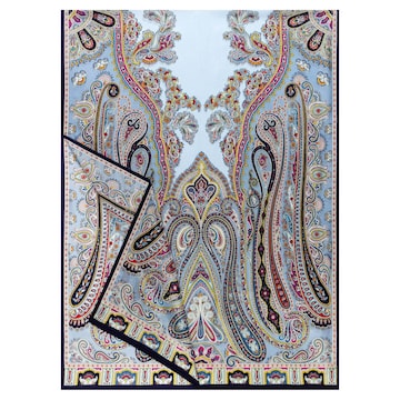 Foulard ' PAISLEY REVERIE ' di Roeckl in blu: frontale