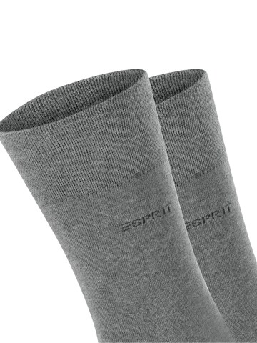 ESPRIT Socks 'Basic Easy 2-Pack' in Grey