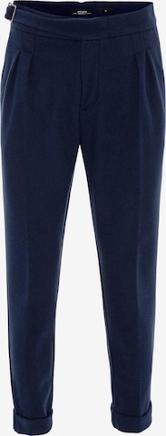 regular Pantaloni con pieghe di Antioch in blu: frontale