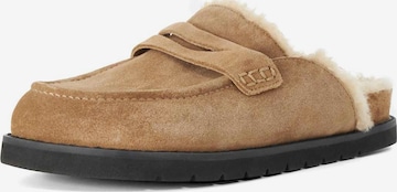 Dune LONDON Mules 'Goldy' in Beige: front