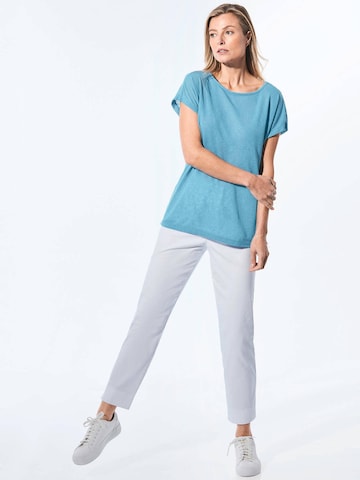 Goldner Shirt in Blau