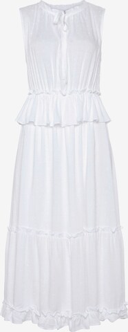 LASCANA Φόρεμα σε λευκό: μπροστά