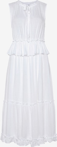 LASCANA Платье в Белый: спереди