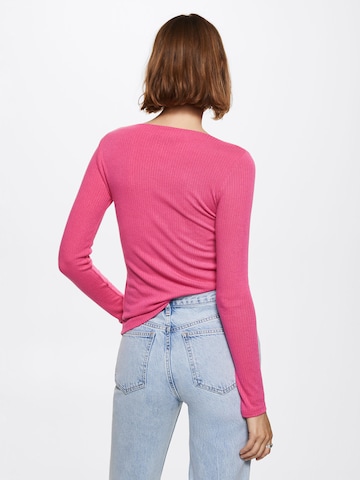 MANGO Shirt 'LILOBAR' in Pink