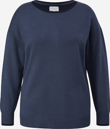 Pull-over TRIANGLE en bleu : devant