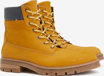 Bottines à lacets TOMMY HILFIGER en jaune