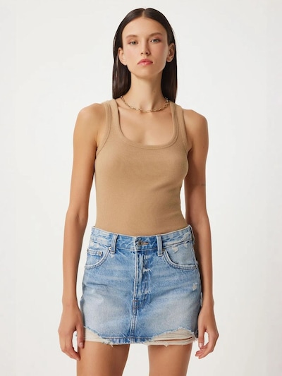Happiness İstanbul Haut 'Tanktops & Camis' en S en blanc naturel, Vue avec produit