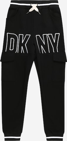 DKNY - regular Pantalón en negro: frente