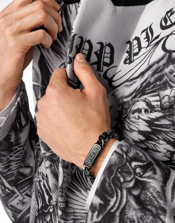 Bracelet 'Gothic' Philipp Plein Jewellery en noir : devant
