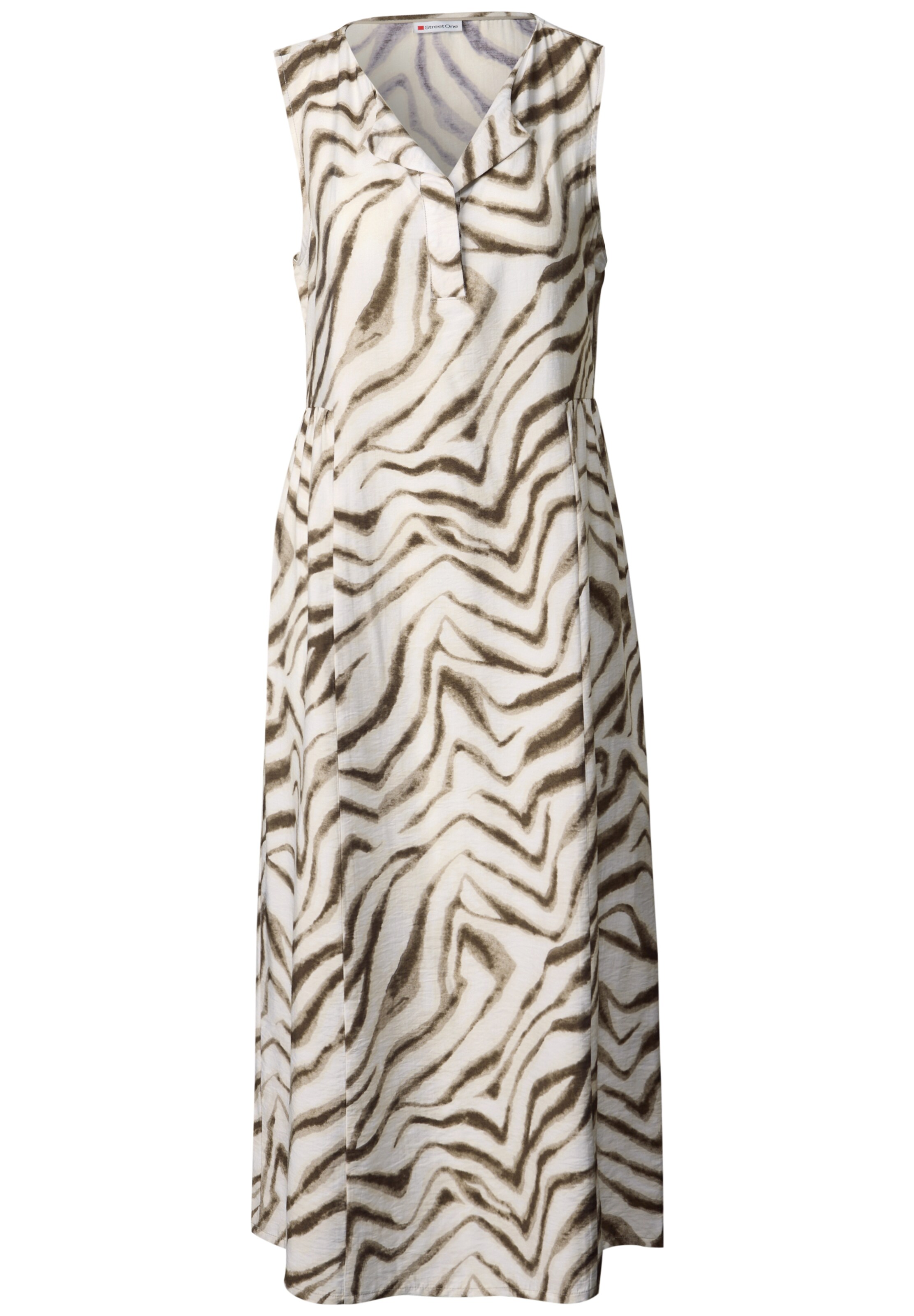 STREET ONE Shirt Dress in Beige: front