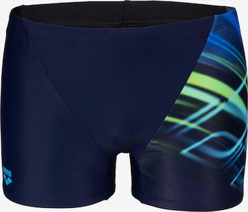 ARENA Athletic Swim Trunks in Blue: front