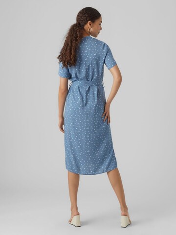 VERO MODA Blusenkleid in Blau