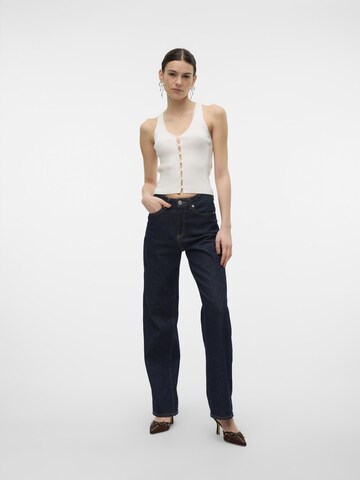 VERO MODA Sticktop 'GOLD' i hvid