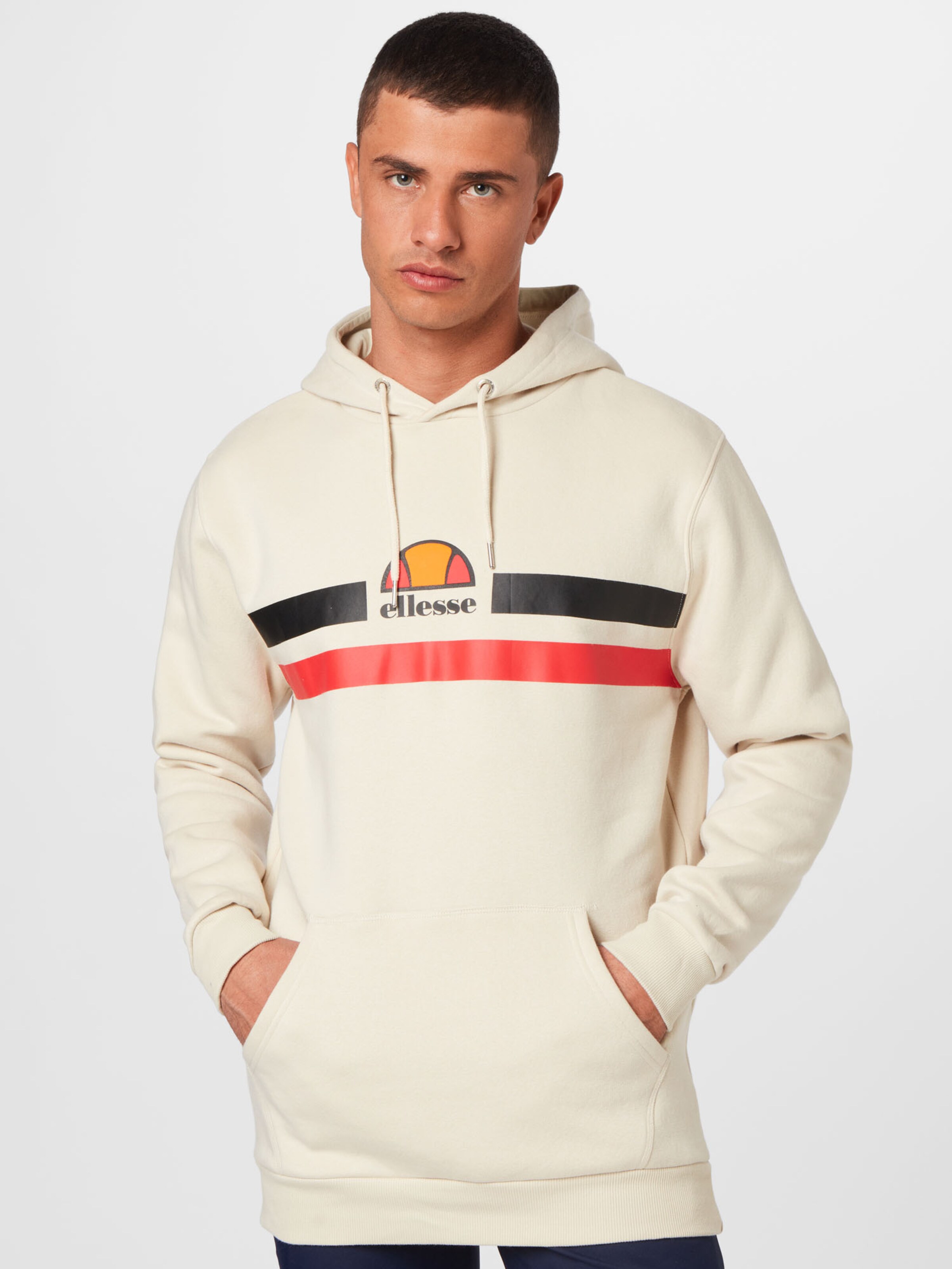 Männer Sweat ELLESSE Sweatshirt 'Alroni' in Creme - YE37556 Männer Sweat ELLESSE Sweatshirt 'Alroni' in Creme - YE37556