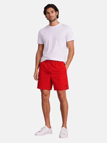 U.S. POLO ASSN. Regular Badeshorts in Rot