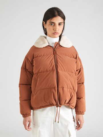 sessun Winter Jacket 'DODD LAKE' in Brown: front