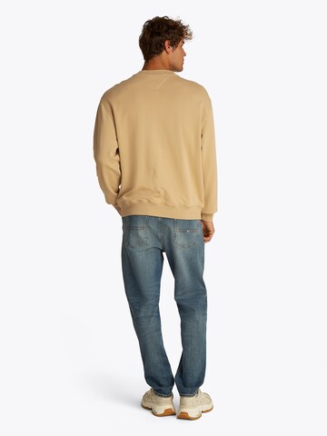 Tommy Jeans Sweatshirt 'VARSITY' in Beige: back