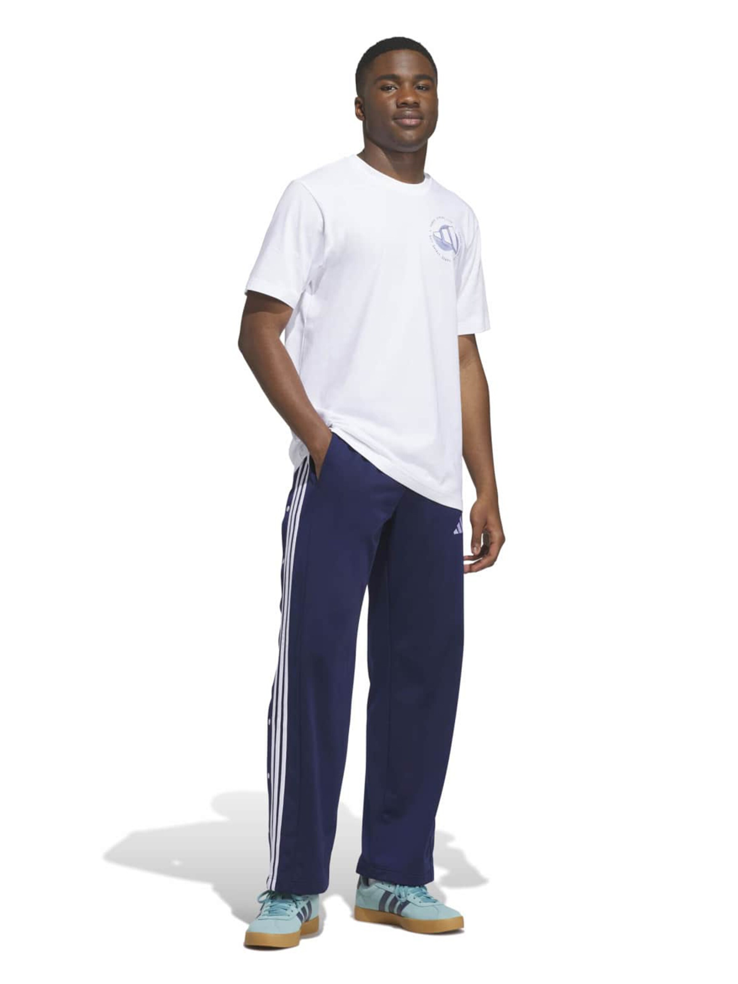 ADIDAS SPORTSWEAR Štandardný strih Športové nohavice - Modrá
