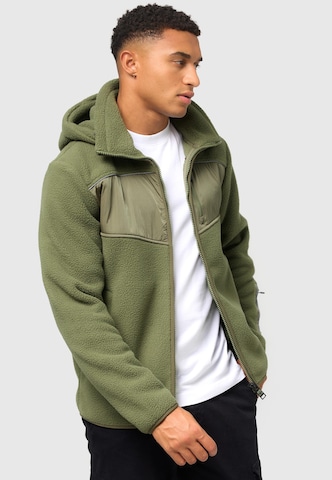 STONE HARBOUR Athletic Fleece Jacket in Green