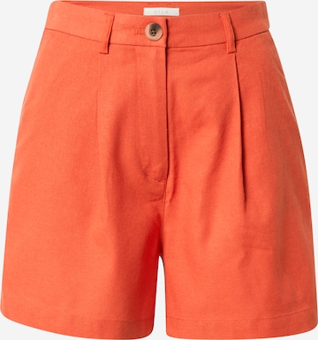 VILA Wide Leg Shorts 'Alina' in Orange: predná strana