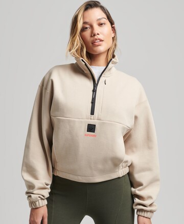 Superdry Sweatshirt in Beige: voorkant