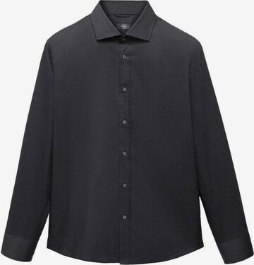 MANGO MAN Regular fit Button Up Shirt 'Palmar' in Black: front