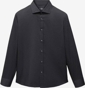 MANGO MAN Button Up Shirt 'Palmar' in Black: front