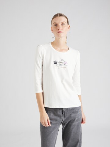 T-shirt MORE & MORE en blanc : devant