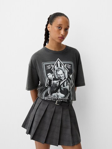 Bershka Shirt in Grey: front
