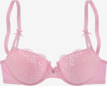 LASCANA Push-up Bra in Pink: front