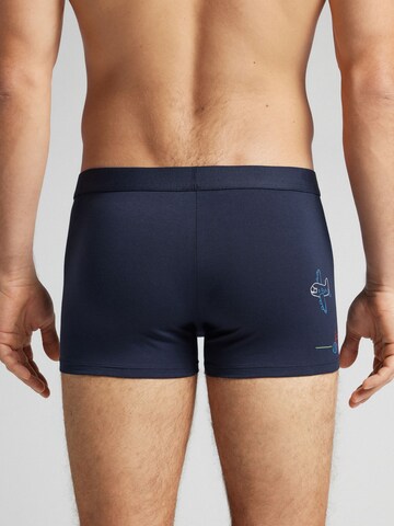 INTIMISSIMI Boxershorts 'Super Dad' in Blau