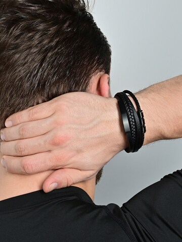 Akzent Bracelet 'Ryze' in Black: front