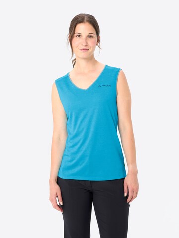 VAUDE Sporttop 'Essential' in Blau: Vorderseite