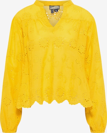 DreiMaster Vintage Blouse in Yellow: front