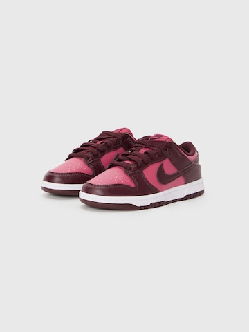 Sneaker bassa 'Dunk' di Nike Sportswear in rosso: frontale