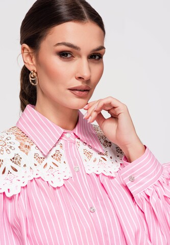 Ombre Bluse in Pink
