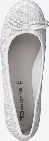 TAMARIS Ballet Flats in White