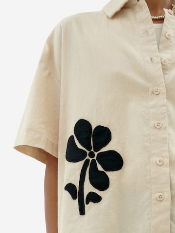 Thinking MU Blouse 'ANNA' in Beige