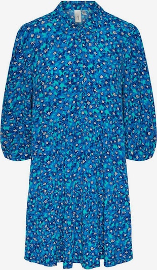 Y.A.S Robe-chemise 'Erika' en bleu / bleu roi / jade / blanc, Vue avec produit