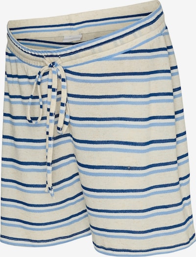 MAMALICIOUS Hlače 'MLNARA' u bež / mornarsko plava / svijetloplava, Pregled proizvoda