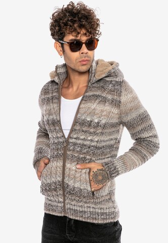 Redbridge Knit Cardigan 'Lewisville' in Beige: front