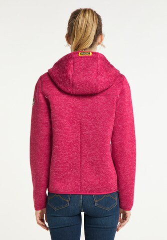 Schmuddelwedda Fleece jas in Roze