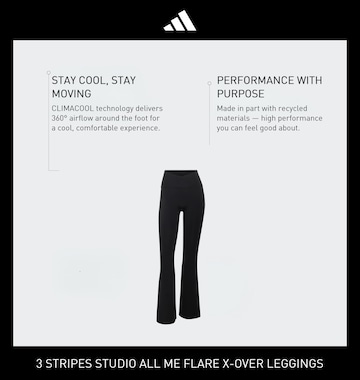 ADIDAS PERFORMANCE Flared Sporthose 'ALL ME' in Schwarz
