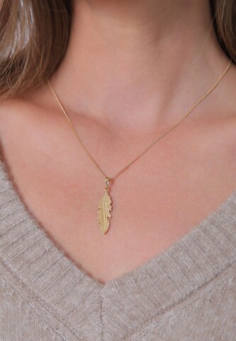 ELLI Necklace 'Feder' in Gold